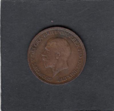 Beschrijving: 1/2 Penny GEORGIUS V  